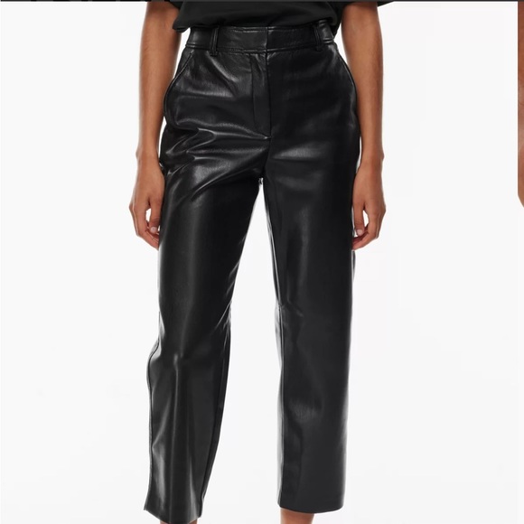 Aritzia Babaton Command Cropped Vegan Leather Pant - Picture 2 of 5